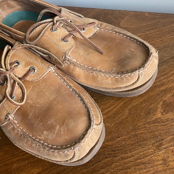 Sperry  Top Sider Classic Brown Leather Boat Shoes - Picture 7 of 10